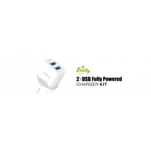 Oraimo Firefly Dual Port Charger-white