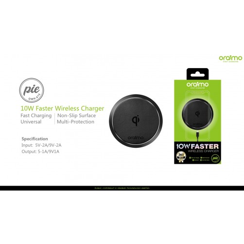 Oraimo Pie Wireless Charger-black