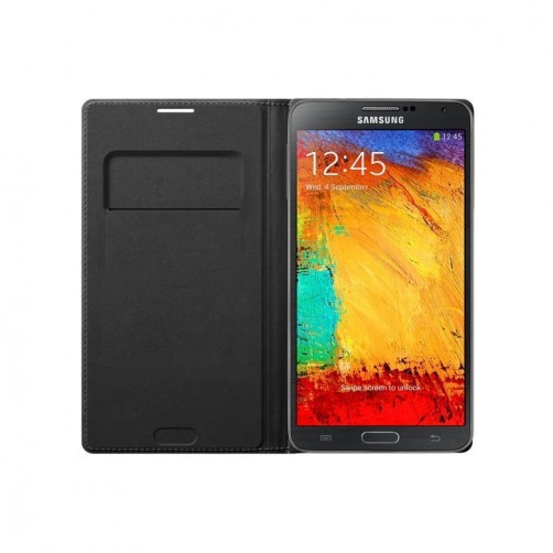 Galaxy Flip Wallet Note III | Black/ White