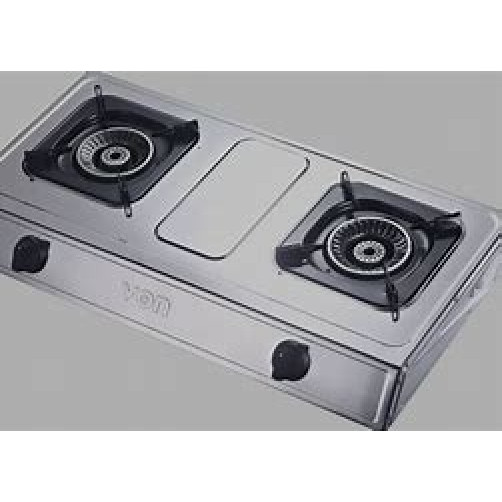 Von VCT2TRGY Table Top Dual Burner - Grey