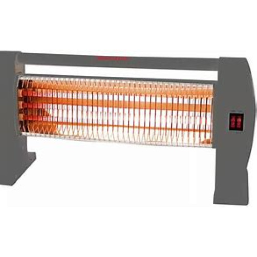 Von VHB122MQYG Quartz Heater, 1200W - Dark Grey