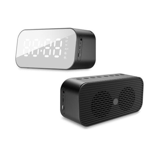 Multi-function digital alarm clock wireless speaker