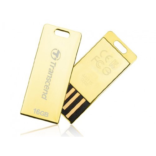 Transcend Jetflash T3G USB Flash Drive | 8GB or 16GB | Gold