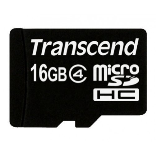Transcend Class 4 microSD Flash Memory Card | 4GB or 16GB
