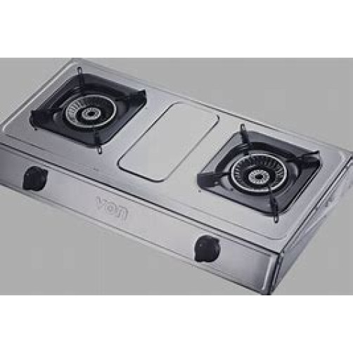  Von VCT2XWGX Table Top Dual Burner - Stainless Steel